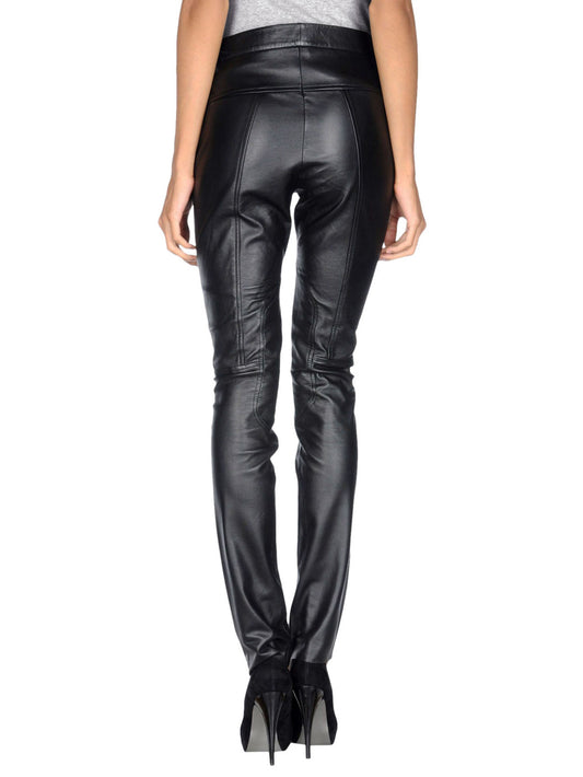 Slim-Fit Freizeithose aus Leder