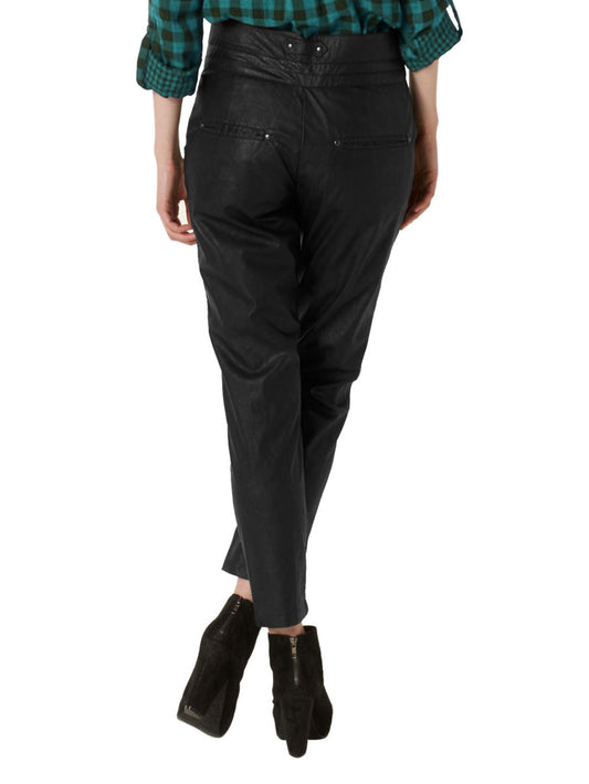 Elegante High-Waist-Lederhose