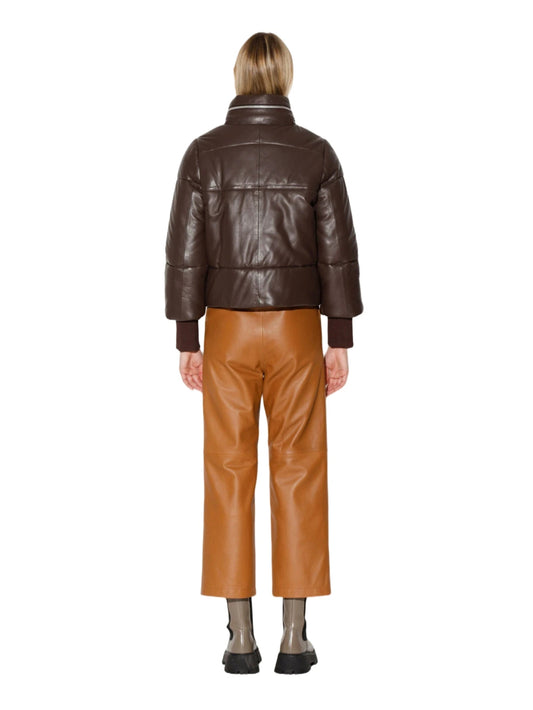 Veste de luxe en cuir souple