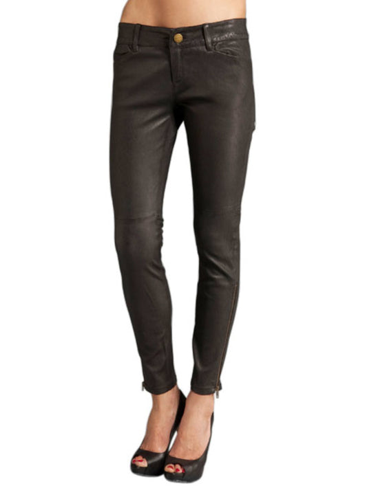 Spectacular Ankle-Fit Leather Pants
