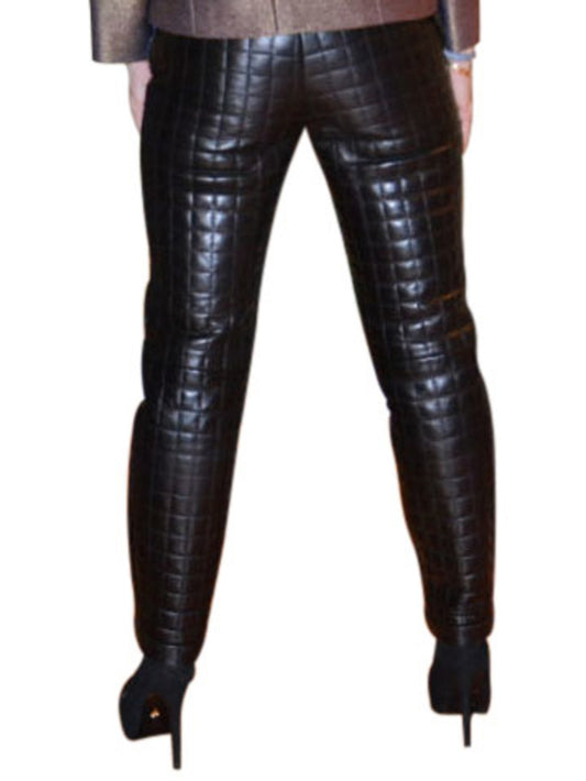 Prächtige gesteppte Lederhose