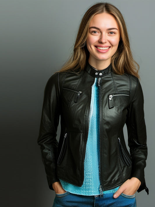 Sporty Edge Moto Leather Jacket