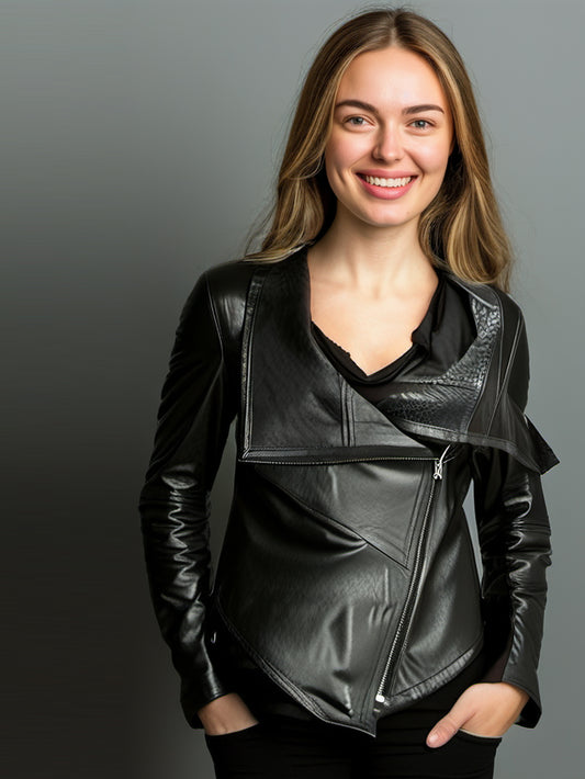 Stylish Edge Leather Moto Jacket