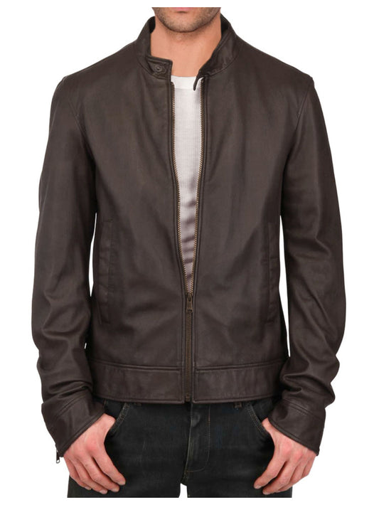 Stylische Shine Lederjacke