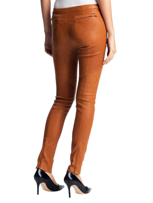 Pantalon en cuir super slim et confortable