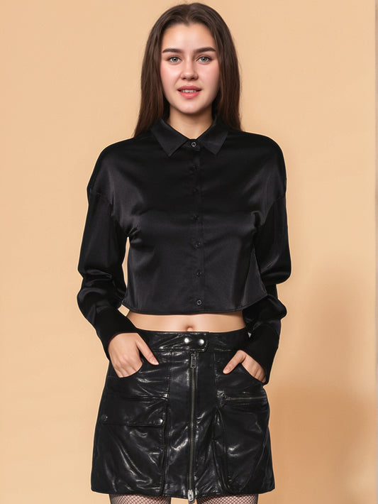 Tailored Luxe Sleek Leather Skirts for Women