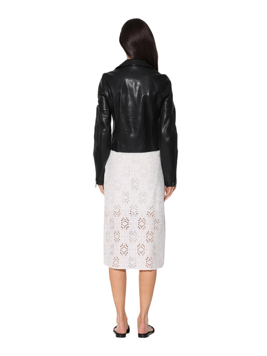 Veste en cuir mat sur mesure