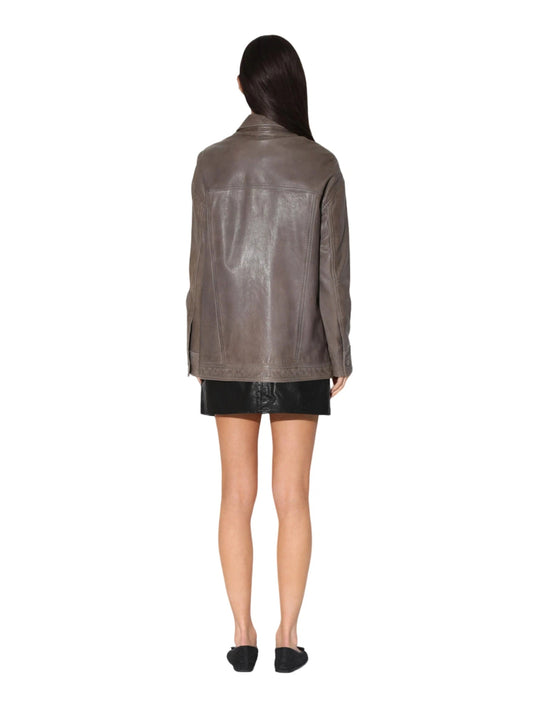 Zeitlose Glow Radiance Lederjacke