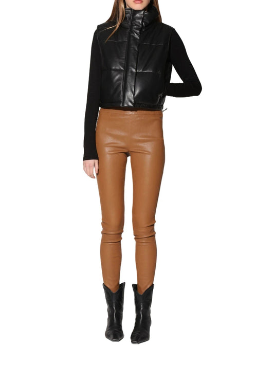 Gilet en cuir de luxe intemporel