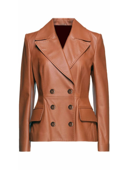 Timeless Style Women's Leather Blazer for Women