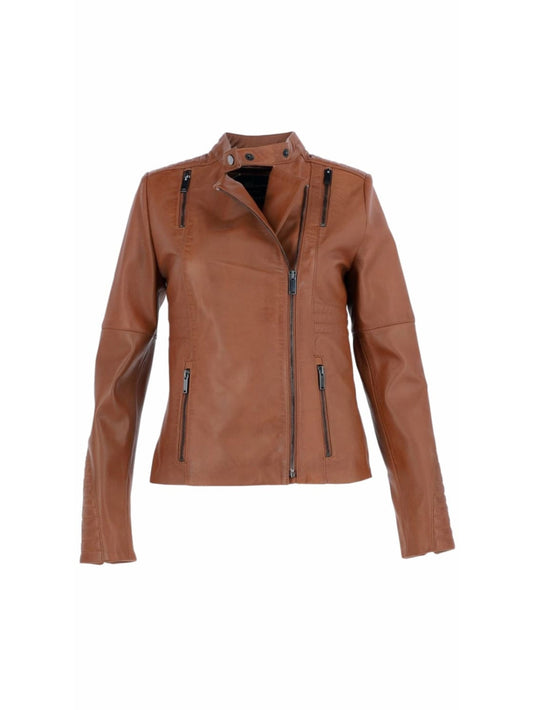 Veste de motard en cuir formelle Tough Edge