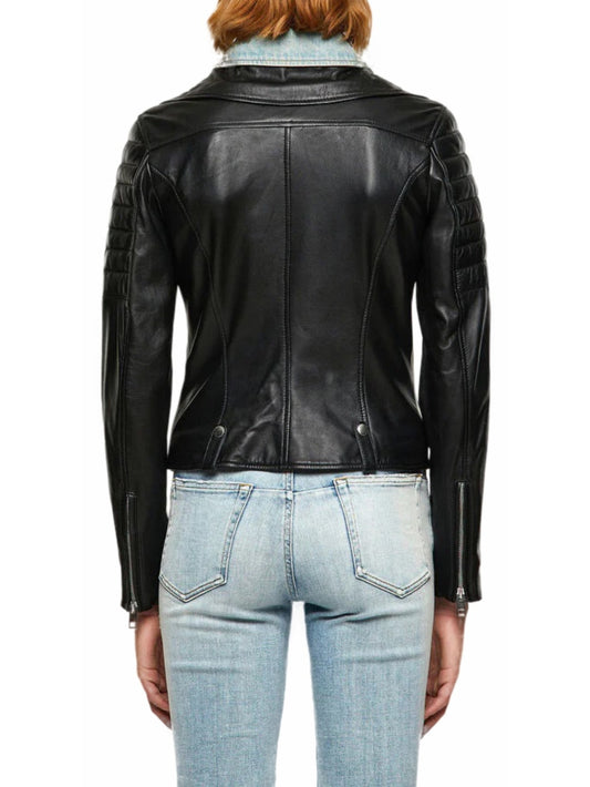Trendy Edge Lederjacke