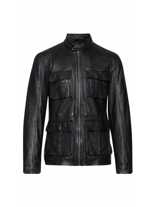 Veste en cuir Urban Charm Moto