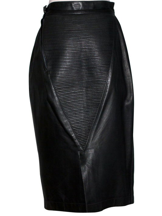Jupe midi en cuir Urbane Grace