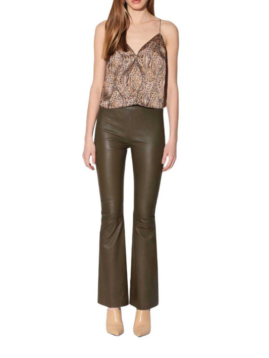 Pantalon en cuir de luxe polyvalent