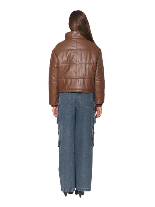 Vintage Aura Damen Lederjacke