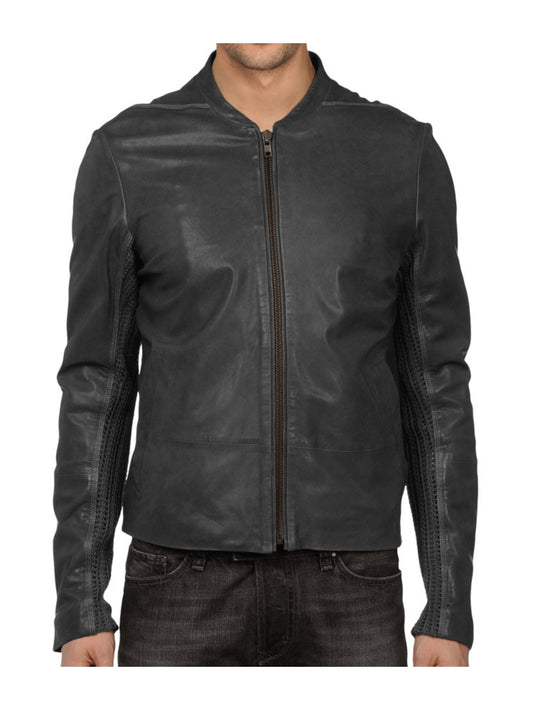 Veste en cuir Aura vintage
